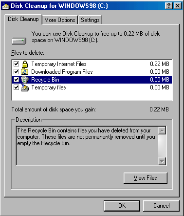 Windows Disk Cleanup Utility