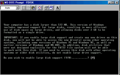 Windows fdisk