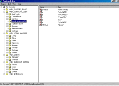 Windows Regedit