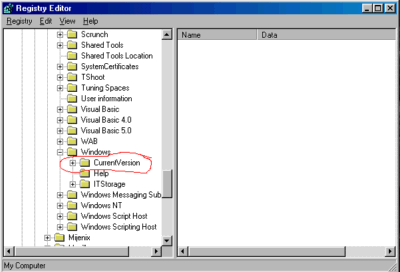 Windows Registry Editor