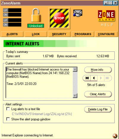Zone Alarm