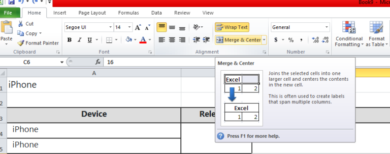 How To Merging Cells In Excel